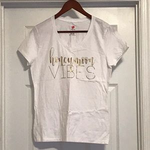 Brand New Honeymoon Vibes V Neck Tshirt